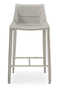 Saddle Leather Counter Stool | OROA Modern Halo | Oroatrade.com