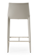 Saddle Leather Counter Stool | OROA Modern Halo | Oroatrade.com