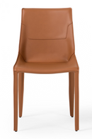 Saddle Leather Dining Chairs (2) | OROA Modern Halo | Oroatrade.com