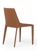 Saddle Leather Dining Chairs (2) | OROA Modern Halo | Oroatrade.com