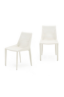 Saddle Leather Dining Chairs (2) | OROA Modern Halo | Oroatrade.com