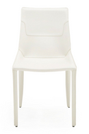 Saddle Leather Dining Chairs (2) | OROA Modern Halo | Oroatrade.com