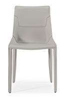 Saddle Leather Dining Chairs (2) | OROA Modern Halo | Oroatrade.com