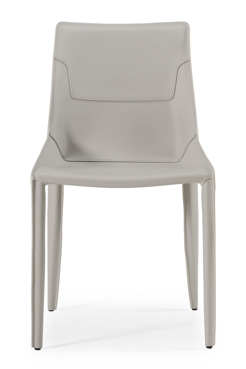 Saddle Leather Dining Chairs (2) | OROA Modern Halo | Oroatrade.com