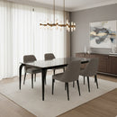Black Ceramic Extendable Dining Table | OROA Modern Alberta