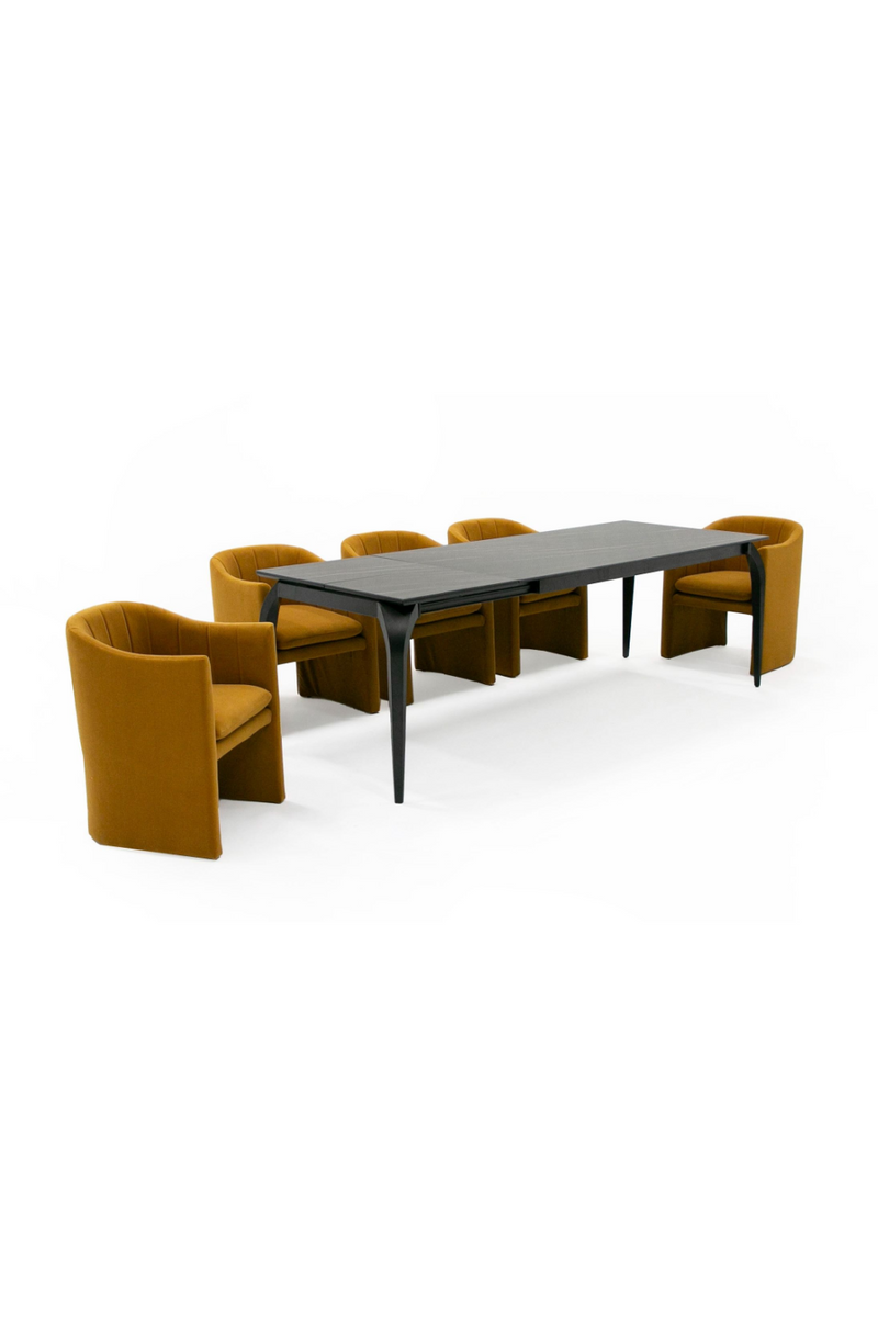 Black Ceramic Extendable Dining Table | OROA Modern Alberta | Oroatrade.com