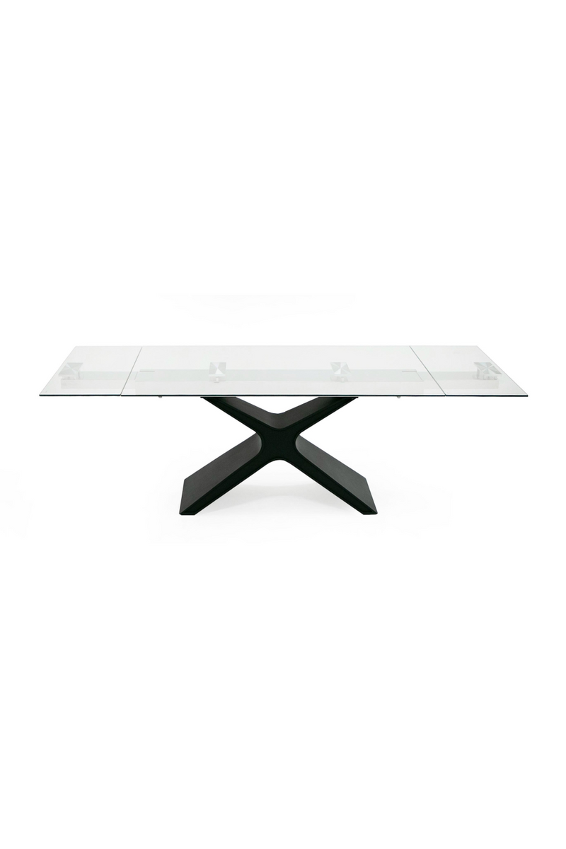 Black Glass Extendable Dining Table | OROA Modern Adler | Oroatrade.com