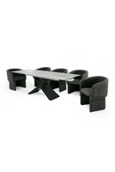 Black Glass Extendable Dining Table | OROA Modern Adler | Oroatrade.com