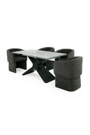 Black Glass Extendable Dining Table | OROA Modern Adler | Oroatrade.com