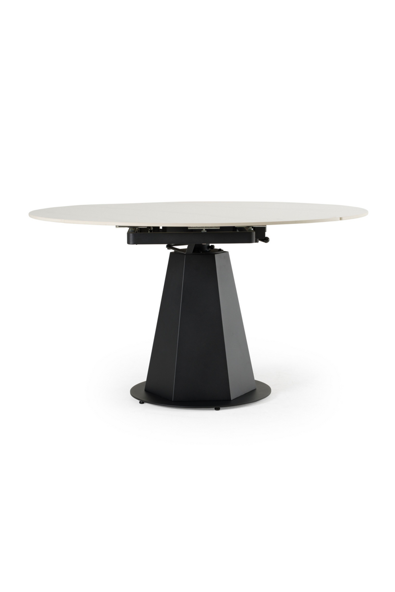 White Ceramic Extendable Dining Table | OROA Modern Barela | Oroatrade.com