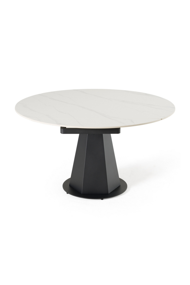 White Ceramic Extendable Dining Table | OROA Modern Barela | Oroatrade.com