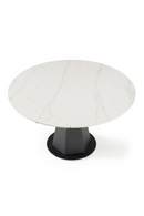 White Ceramic Extendable Dining Table | OROA Modern Barela | Oroatrade.com
