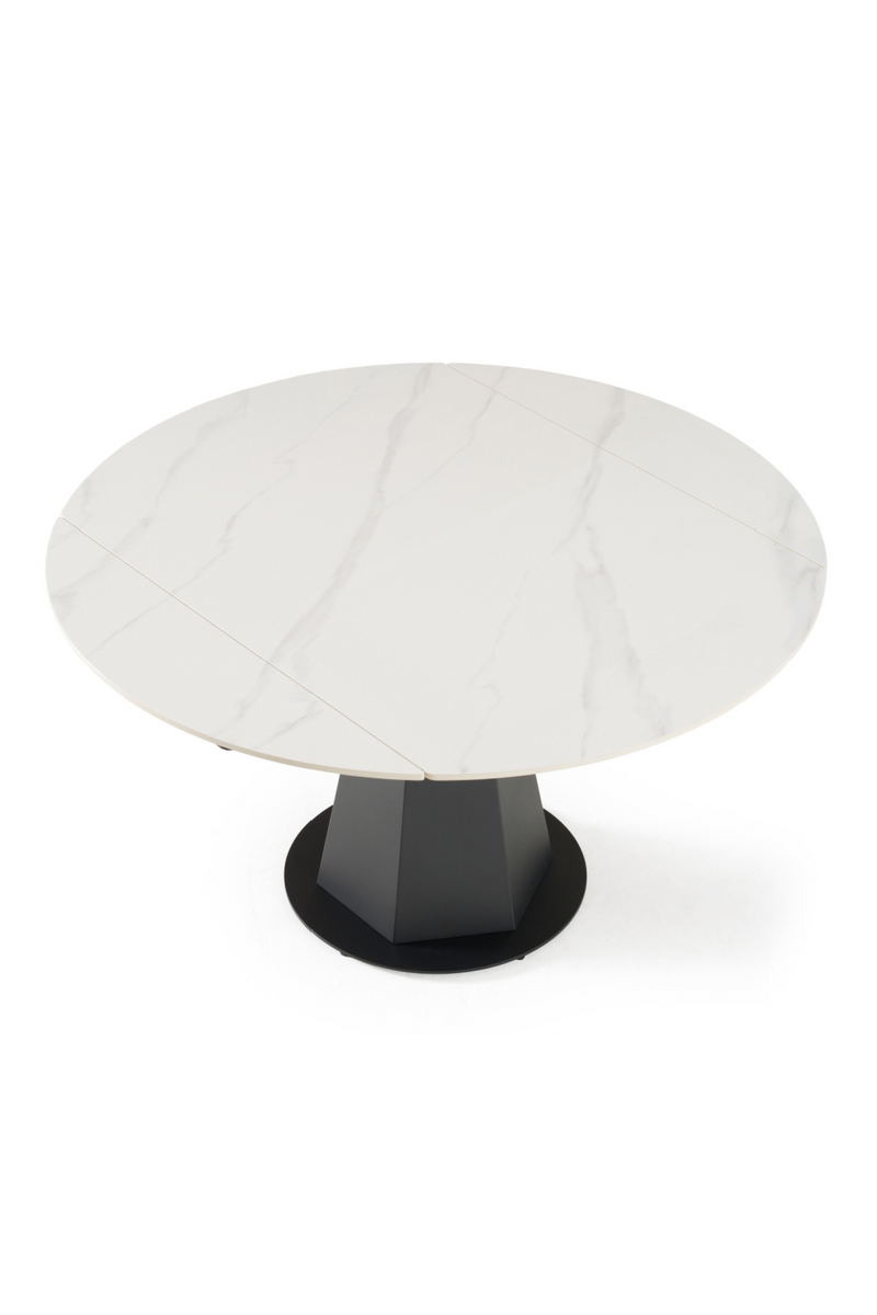 White Ceramic Extendable Dining Table | OROA Modern Barela | Oroatrade.com
