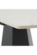 White Ceramic Extendable Dining Table | OROA Modern Barela | Oroatrade.com