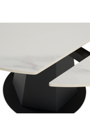 White Ceramic Extendable Dining Table | OROA Modern Barela | Oroatrade.com