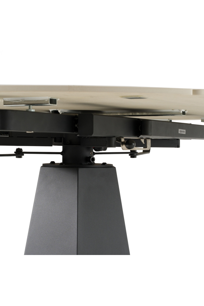 White Ceramic Extendable Dining Table | OROA Modern Barela | Oroatrade.com