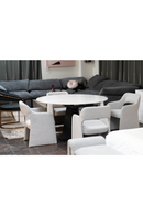 White Ceramic Extendable Dining Table | OROA Modern Barela | Oroatrade.com