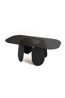 Hammered Gray Glass Dining Table | OROA Modern Maxine | Oroatrade.com