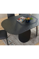 Hammered Gray Glass Dining Table | OROA Modern Maxine | Oroatrade.com