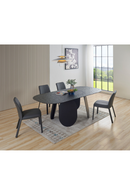 Hammered Gray Glass Dining Table | OROA Modern Maxine | Oroatrade.com