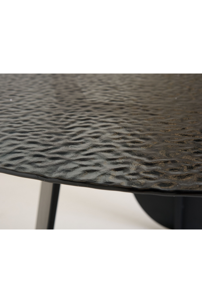 Round Gray Glass Dining Table | OROA Modern Maxine | Oroatrade.com