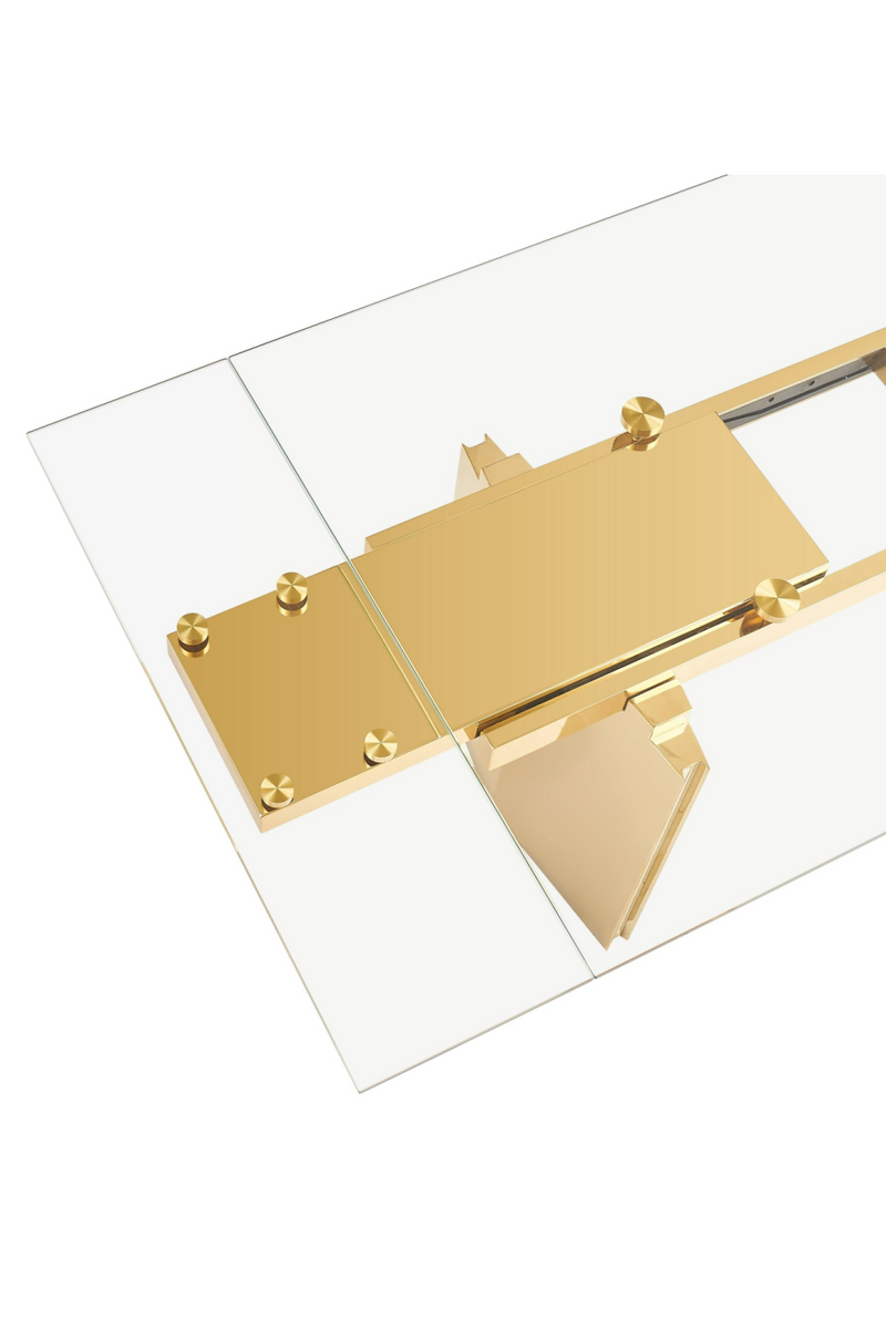 Glass Extendable Dining Table | OROA Modern Nassim | Oroatrade.com