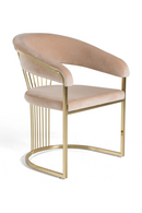 Velvet Curved Dining Chair | OROA Modern Linda | Oroatrade.com
