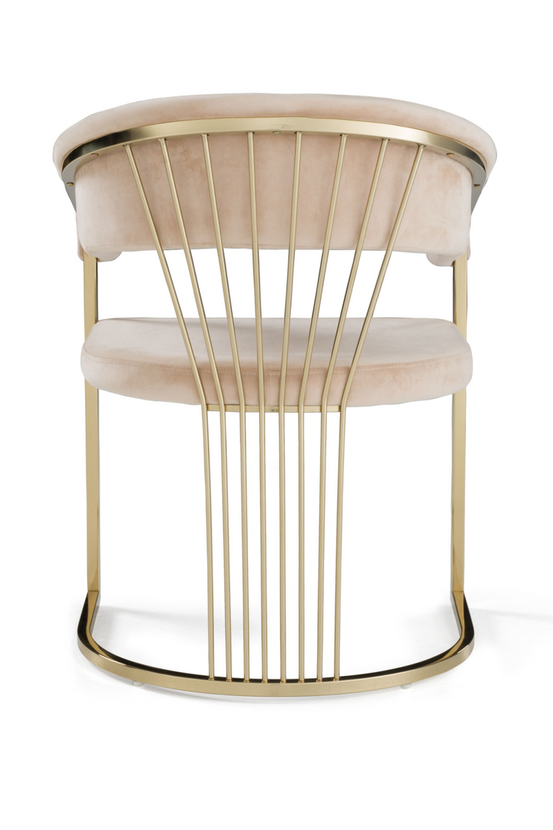 Velvet Curved Dining Chair | OROA Modern Linda | Oroatrade.com