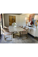 Velvet Curved Dining Chair | OROA Modern Linda