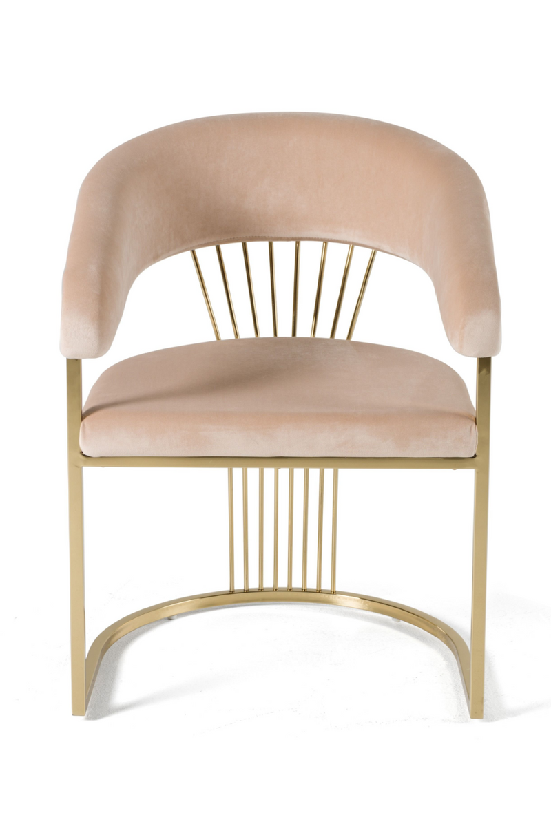 Velvet Curved Dining Chair | OROA Modern Linda | Oroatrade.com