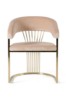 Velvet Curved Dining Chair | OROA Modern Linda | Oroatrade.com