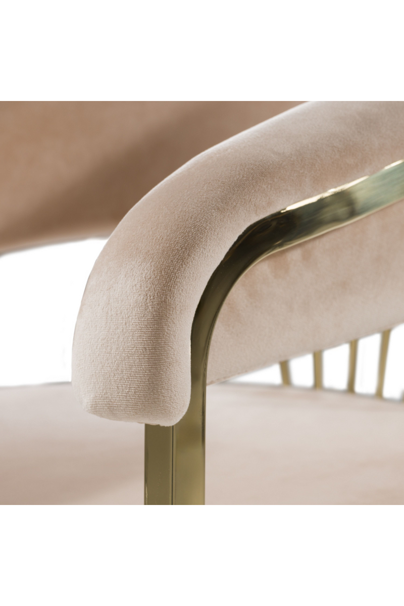 Velvet Curved Dining Chair | OROA Modern Linda