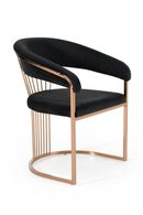 Velvet Curved Dining Chair | OROA Modern Linda