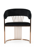 Velvet Curved Dining Chair | OROA Modern Linda