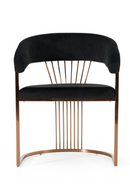 Velvet Curved Dining Chair | OROA Modern Linda