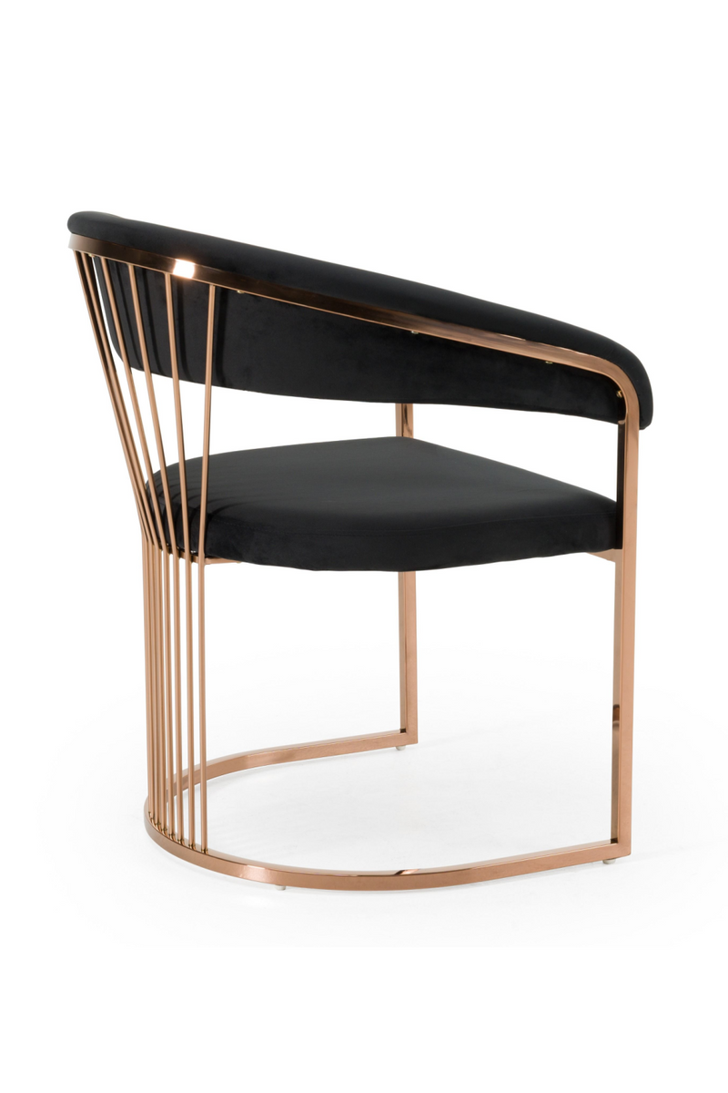 Velvet Curved Dining Chair | OROA Modern Linda