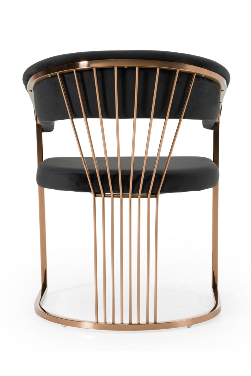 Velvet Curved Dining Chair | OROA Modern Linda