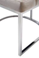 Beige Velvet Dining Chair Set (2) | OROA Modern Daria | Oroatrade.com
