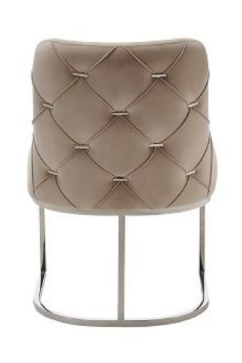 Beige Velvet Dining Chair Set (2) | OROA Modern Daria