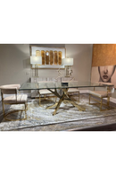 Beige Velvet Gold Dining Frame | OROA Modern Munith | Oroatrade.com
