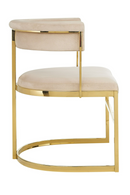 Beige Velvet Gold Dining Frame | OROA Modern Munith | Oroatrade.com