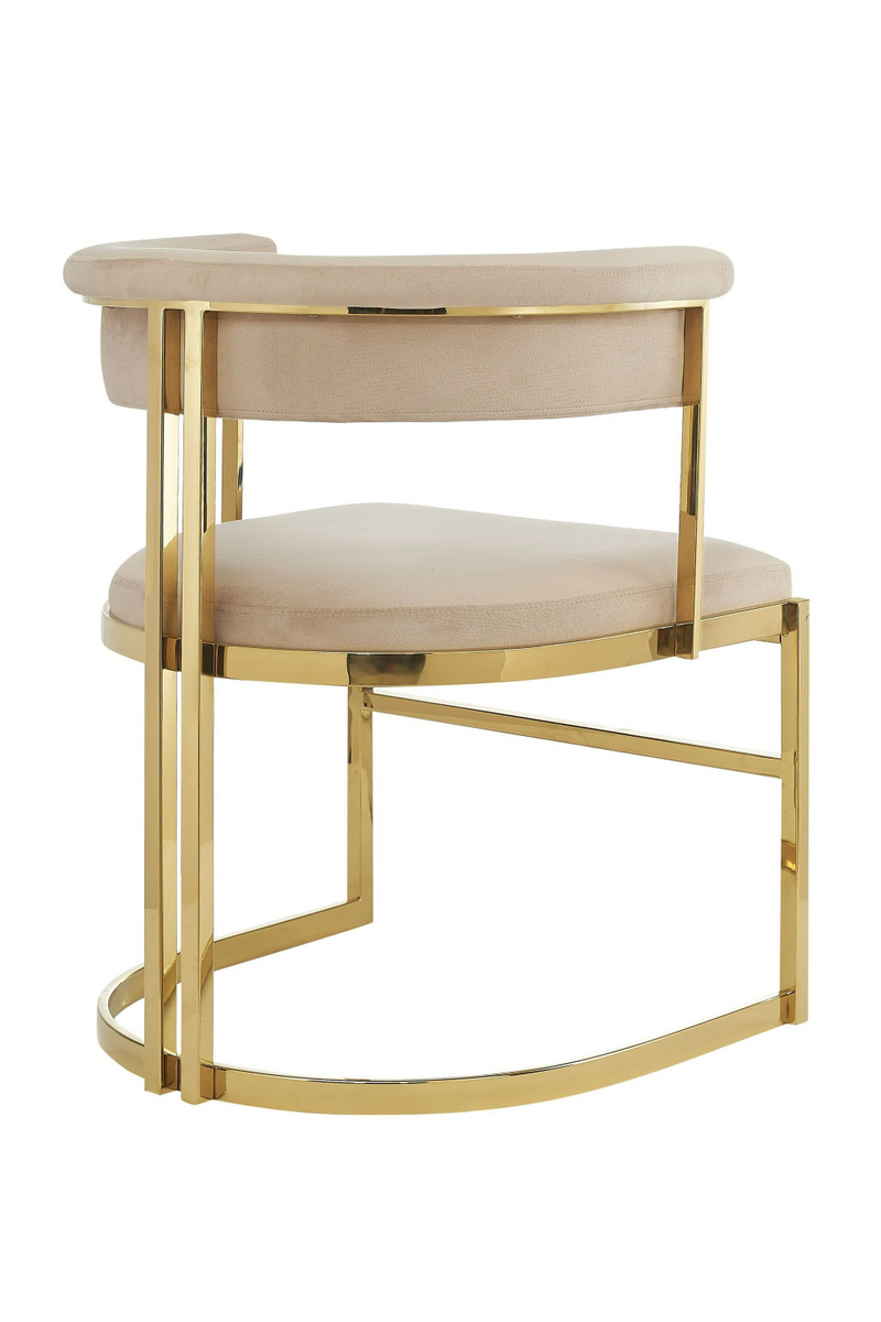 Beige Velvet Gold Dining Frame | OROA Modern Munith | Oroatrade.com