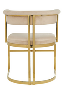 Beige Velvet Gold Dining Frame | OROA Modern Munith | Oroatrade.com