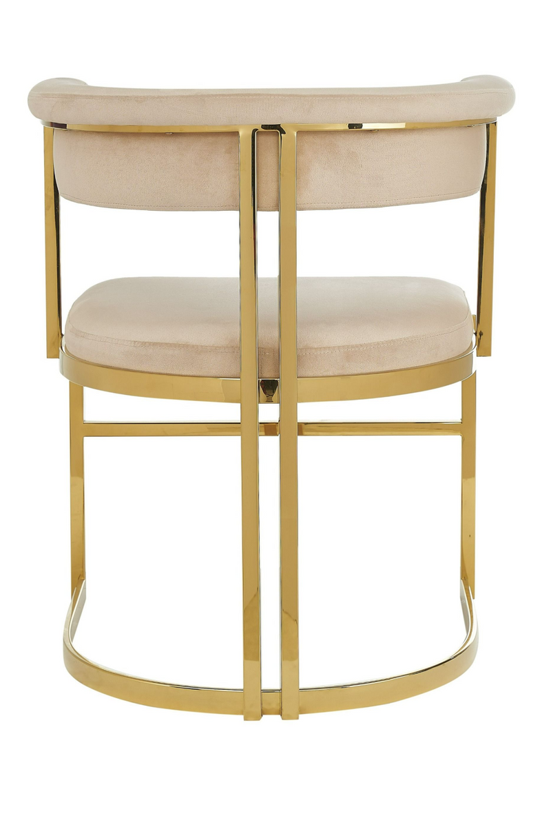 Beige Velvet Gold Dining Frame | OROA Modern Munith | Oroatrade.com