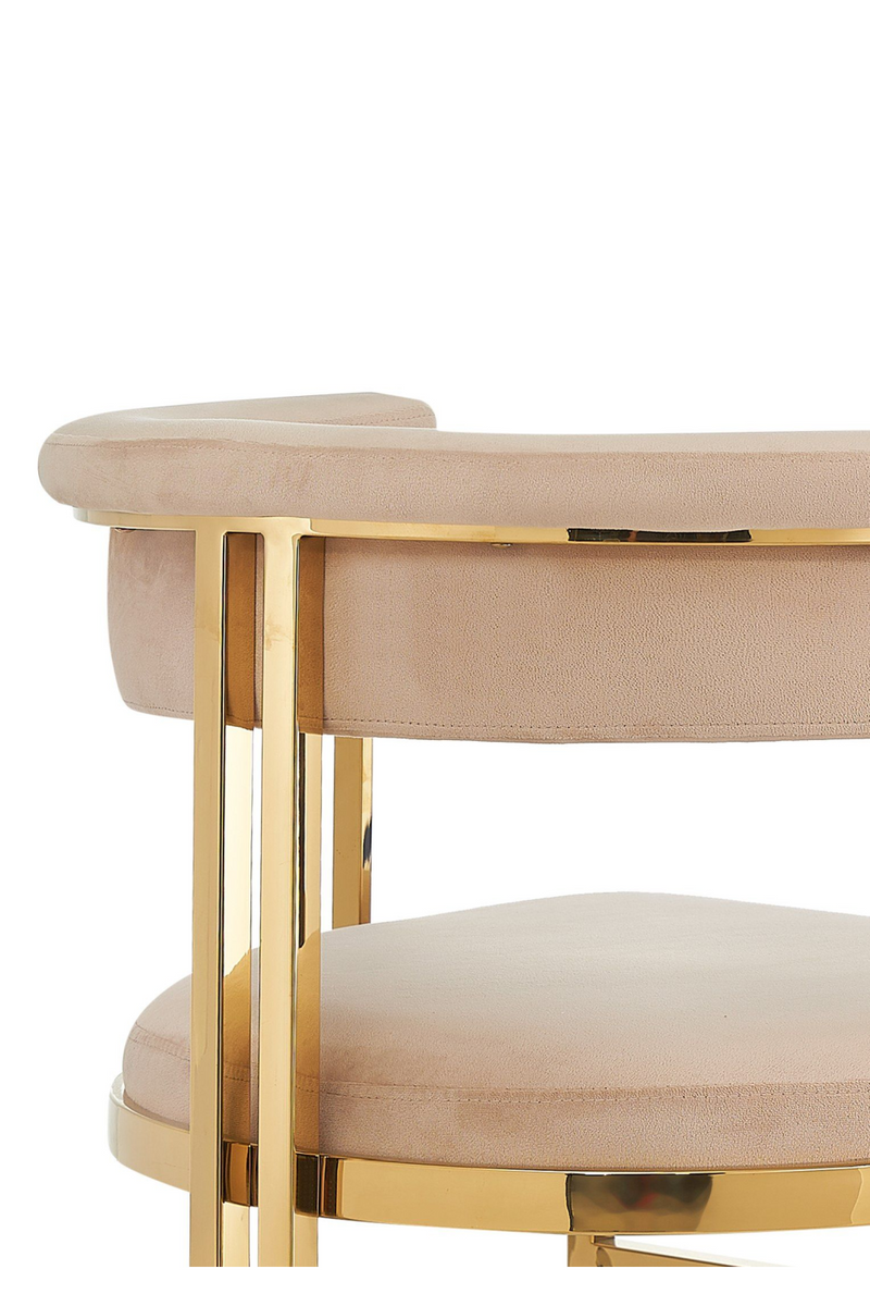 Beige Velvet Gold Dining Frame | OROA Modern Munith | Oroatrade.com