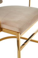 Beige Velvet Gold Dining Frame | OROA Modern Munith | Oroatrade.com