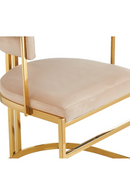 Beige Velvet Gold Dining Frame | OROA Modern Munith | Oroatrade.com