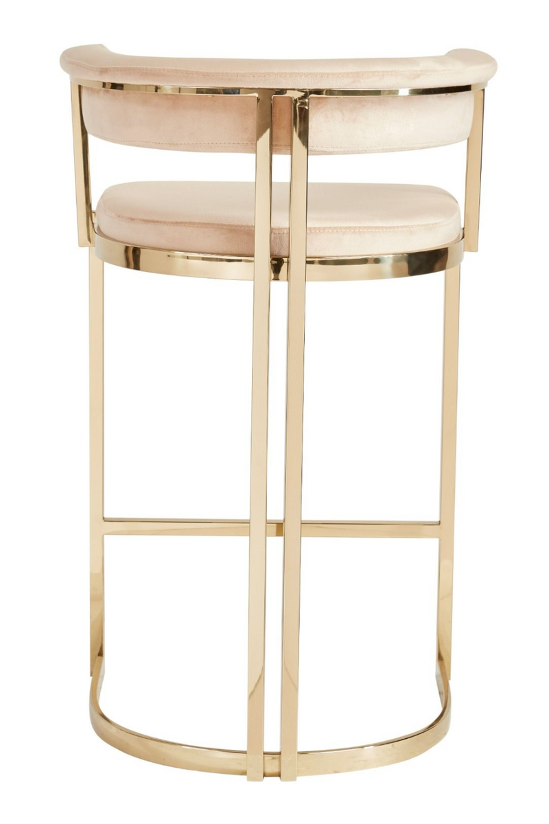 Beige Velvet Counter Stool | OROA Modern Munith | Oroatrade.com