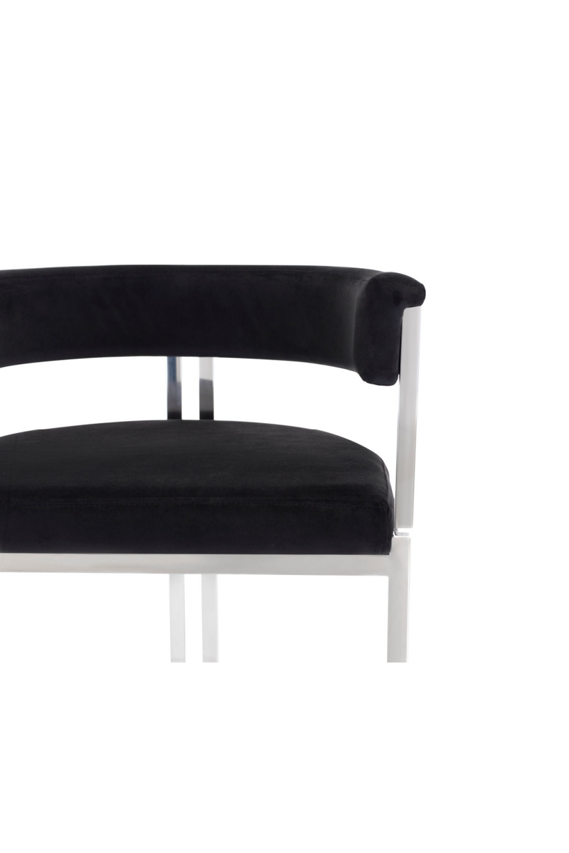 Black Velvet Counter Stool | OROA Modern Munith | Oroatrade.com