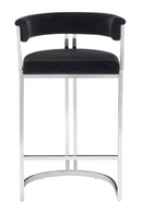 Black Velvet Counter Stool | OROA Modern Munith | Oroatrade.com
